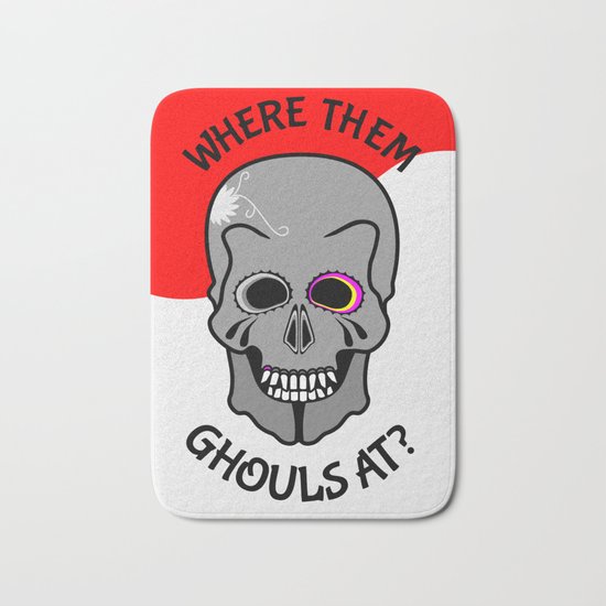 Skull | Where them ghouls at? Bath Mat