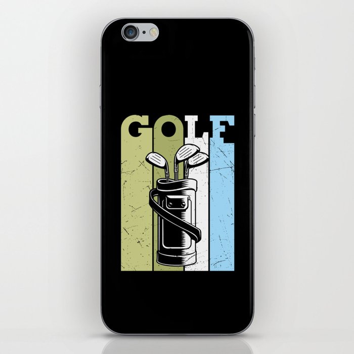 Vintage Golf Clubs iPhone Skin