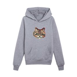Fluffy the Cat Kids Pullover Hoodies
