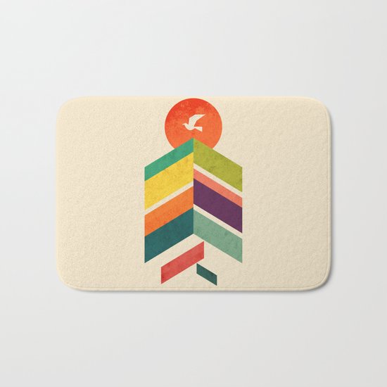 Lingering Mountains Bath Mat