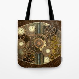 Steampunk, awesome clocks Tote Bag