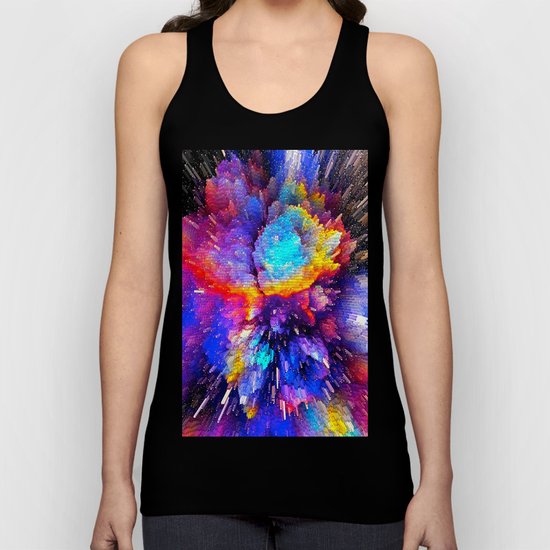 Rainbow Explosion Unisex Tank Top