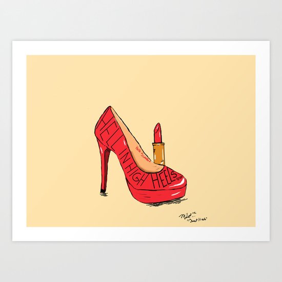 Sweet Heels Art Print