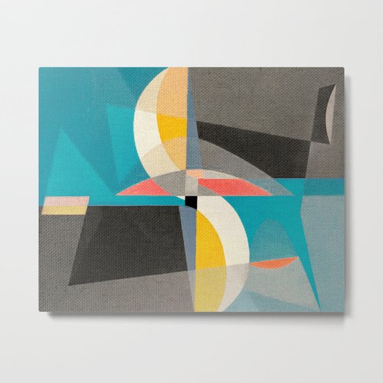 Sailing on the Canal Metal Print