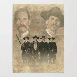 Wyatt Earp & Doc Holiday Tombstone  Poster