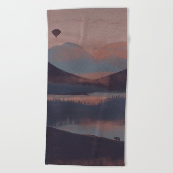 Adrift in the Mountains... Beach Towel