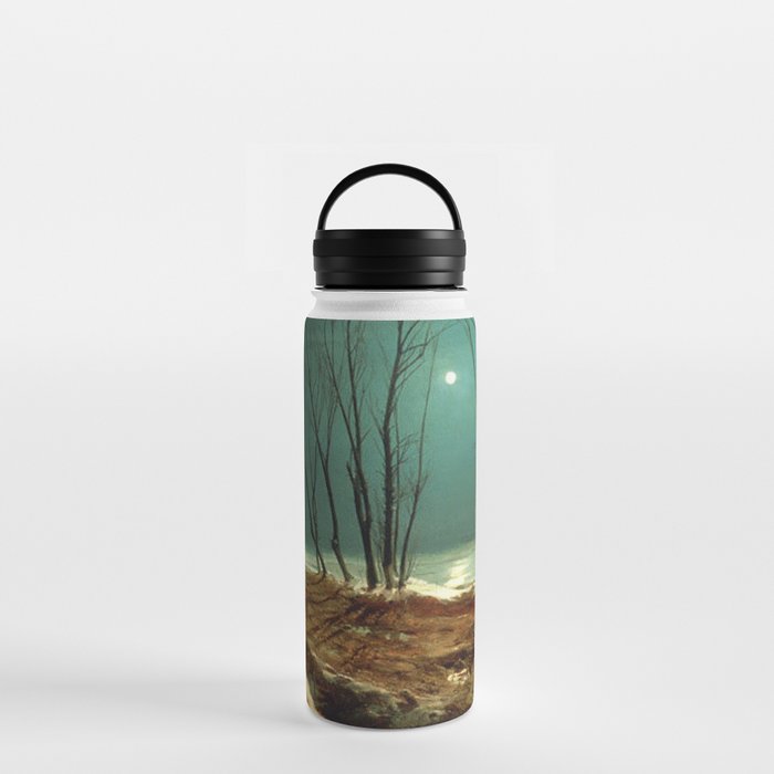  Landscape in Winter at Moonlight - Carl Blechen Water Bottle