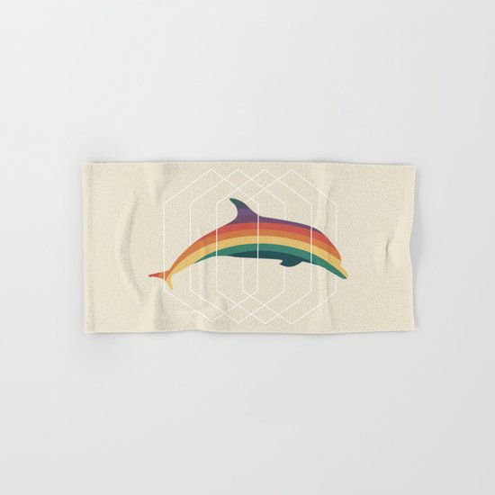Calico Dolphin Hand & Bath Towel