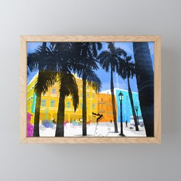 Tropical Caribbean Vibes Framed Mini Art Print