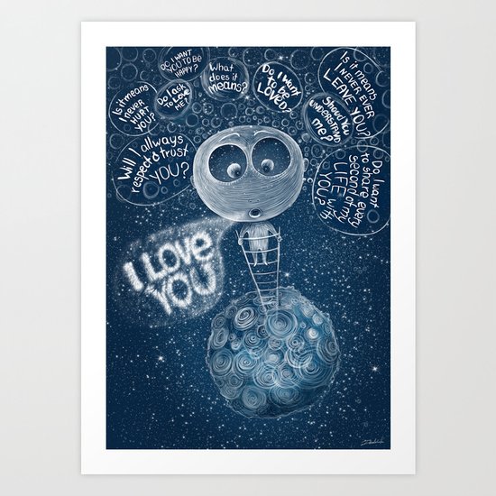 I love you Art Print