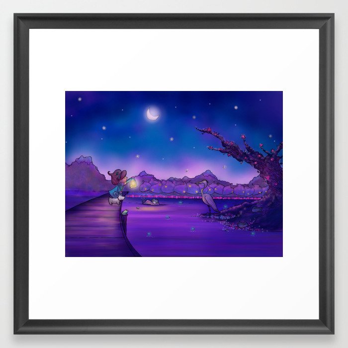 The Unexpected Visitor Framed Art Print