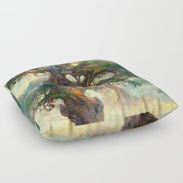 Ancient Spirit Tree Floor Pillow