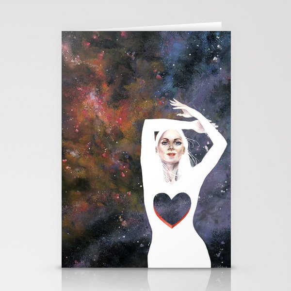 Love is infinite as the Cosmos Stationery Cards