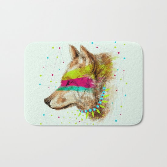 Cherokee Wolf II Bath Mat