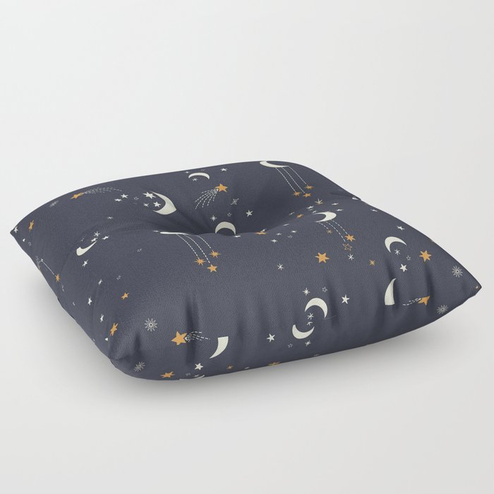 The moon and stars Floor Pillow
