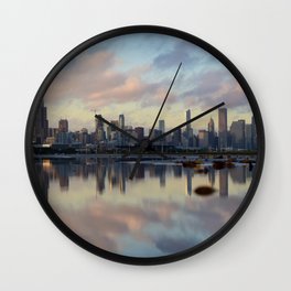 City in the sky Wall Clock