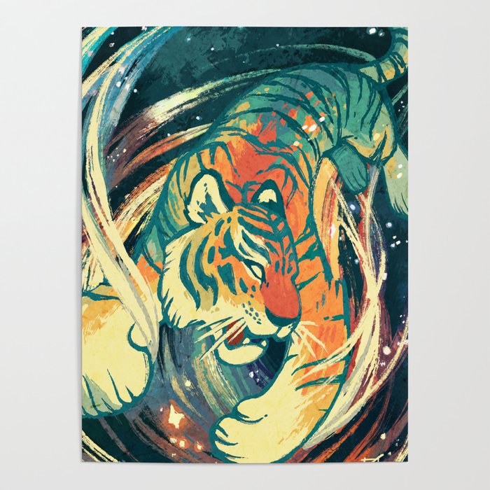 Astral Tiger Poster