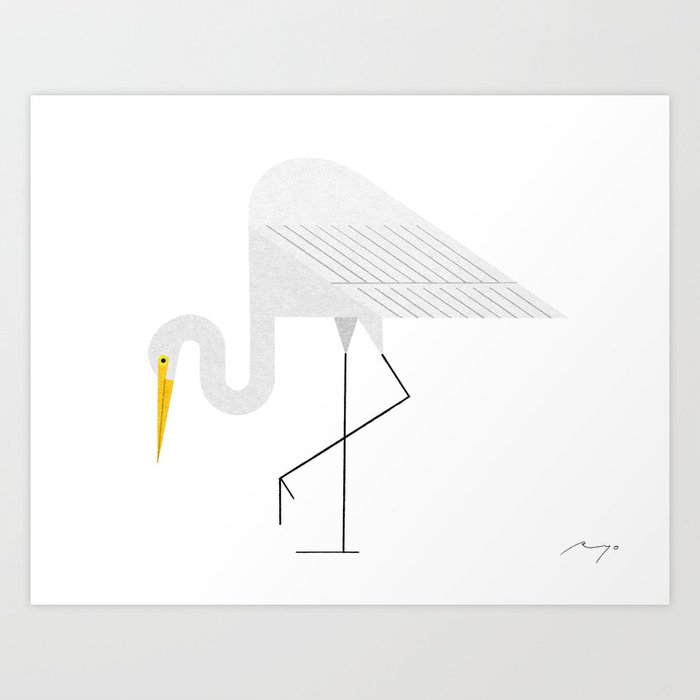 Great Egret (2017) Art Print