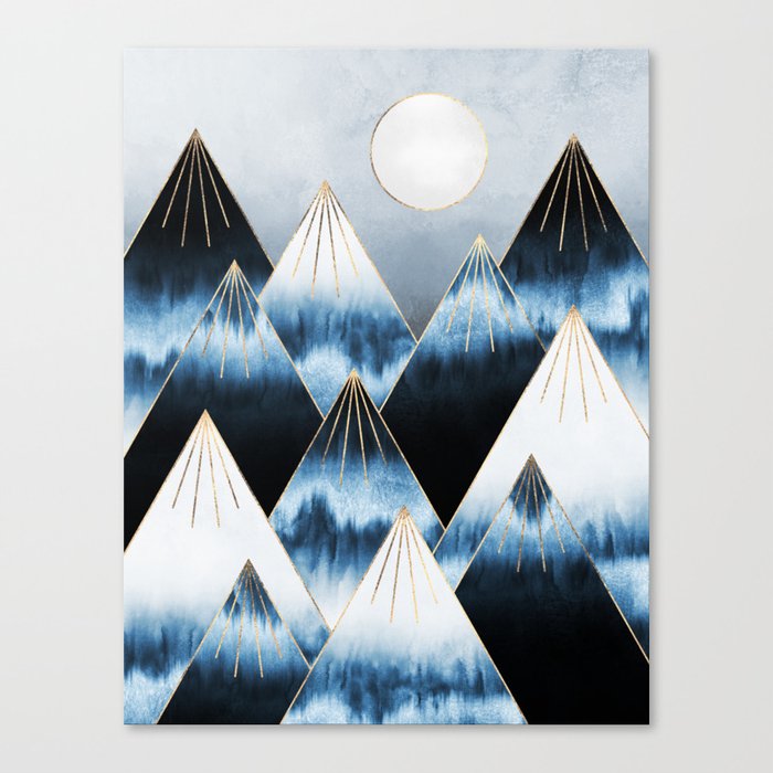 Frost Mountains Canvas Print