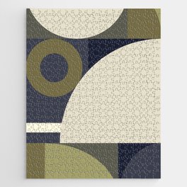 Abstract geometric arch colorblock 3 Jigsaw Puzzle