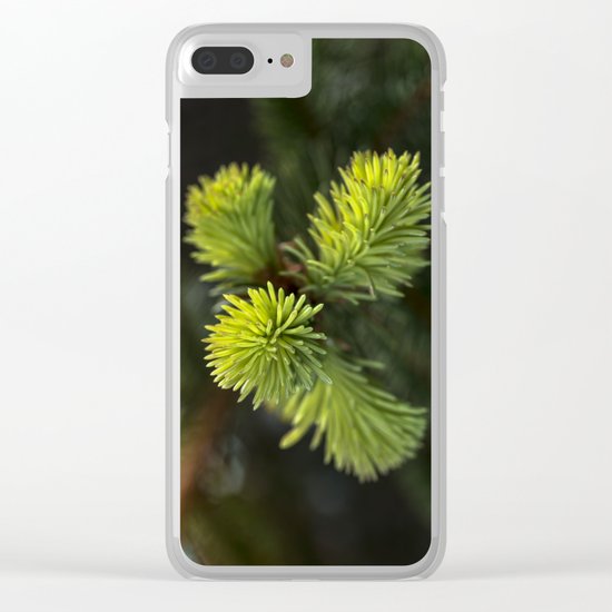 New Growth Pine Needles Clear iPhone Case