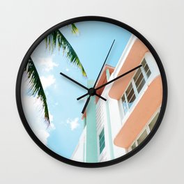 Miami Fresh Summer Day Wall Clock