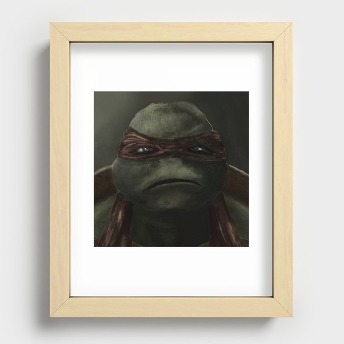 ninja turtle Recessed Framed Print
