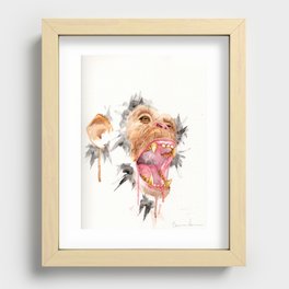 Monkey Don't Cry (1) Recessed Framed Print