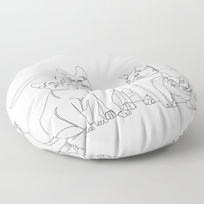 Cats Floor Pillow