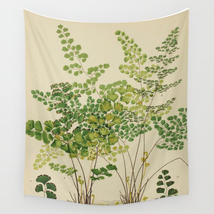 Maidenhair Ferns Wall Tapestry