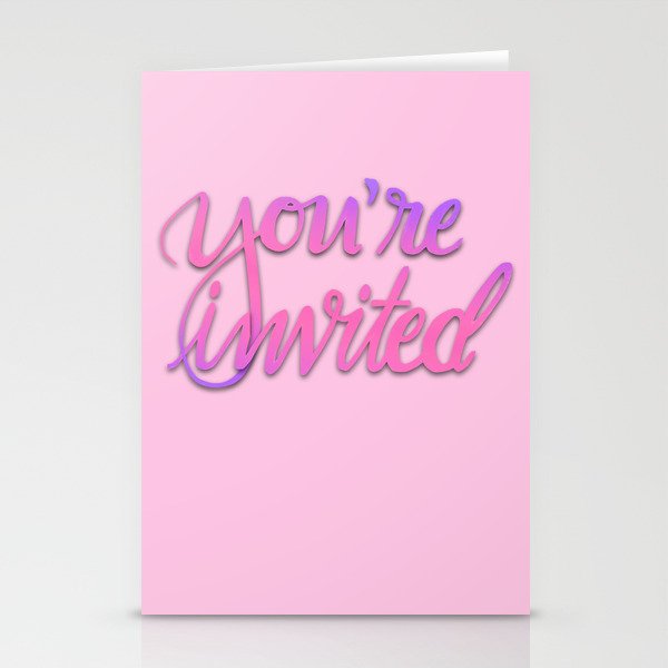 You're Invited Stationery Cards