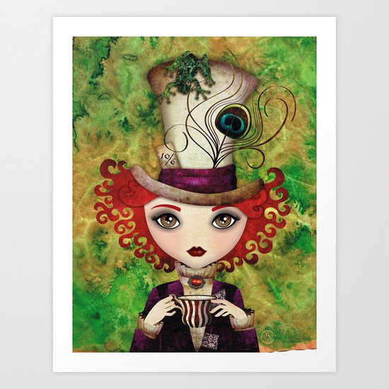 Lady Hatter Art Print