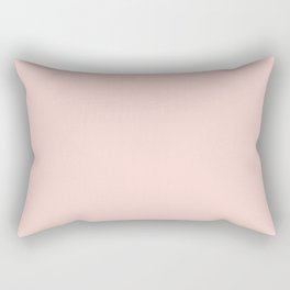 Solid Pastel Neutral Light Pink Color Tone  Rectangular Pillow