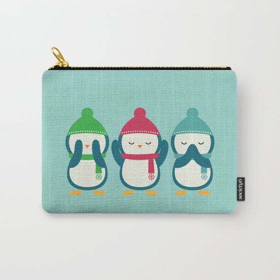 No Evil In Holiday Carry-All Pouch