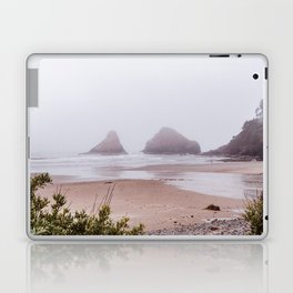 Oregon Coast Foggy Beach Laptop Skin