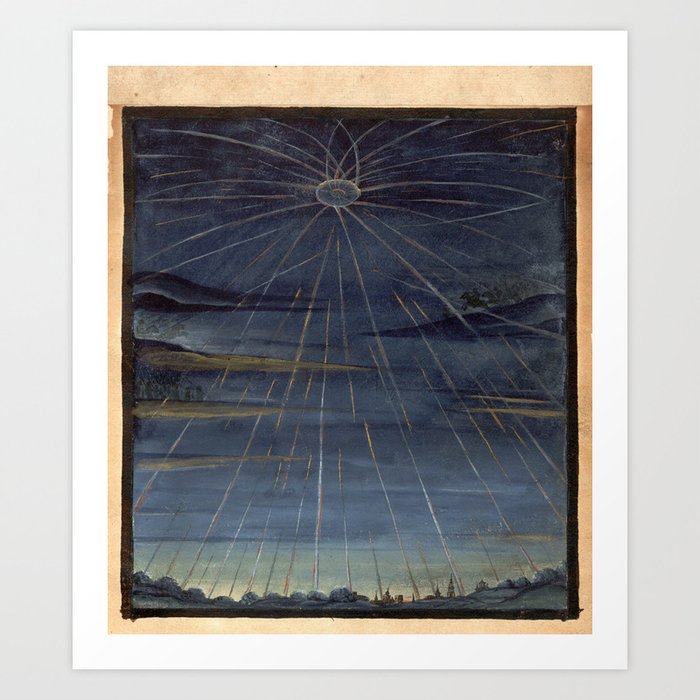 Art from "The Comet Book" (1587) Art Print