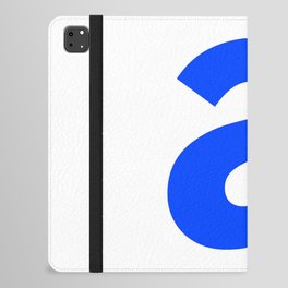 letter A (Blue & White) iPad Folio Case
