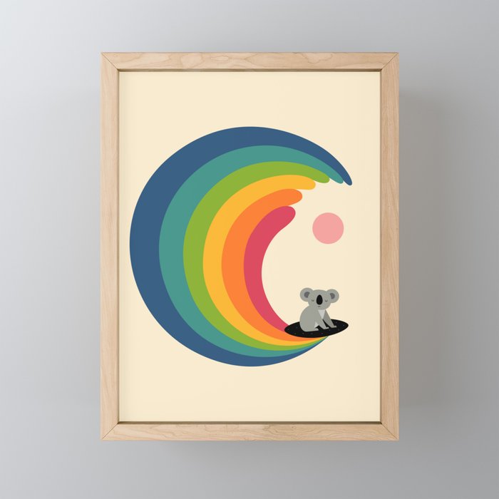 Dream Surfer Framed Mini Art Print