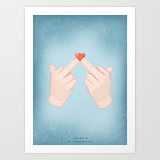 love Your enemies Art Print