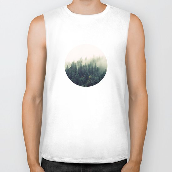 Misty Forest Biker Tank