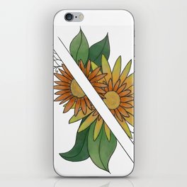 Separated Sunflowers iPhone Skin