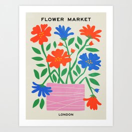 Flower Market 01: London Art Print