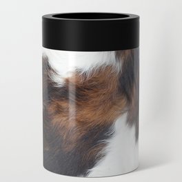 Kisses From The West - Faux Cowhide Modern Southwestern Print Can Cooler