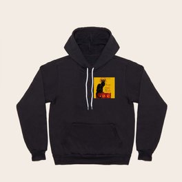 Theophile Steinlen - Le Chat Noir Vintage Poster Hoody