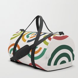 Mid century multicolor retro shapes 3 Duffle Bag