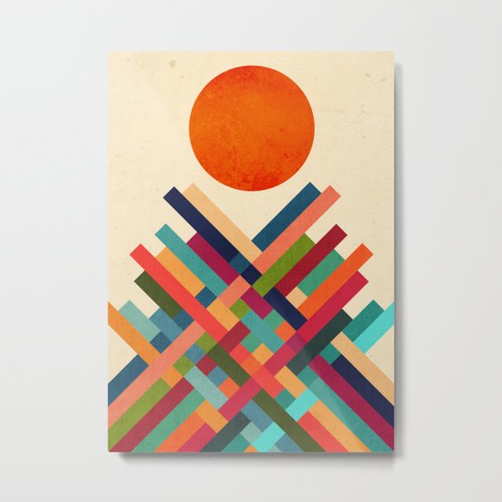Sun Shrine Metal Print