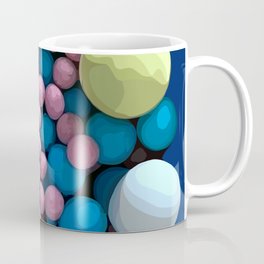 Colorful multiverses on blue Coffee Mug