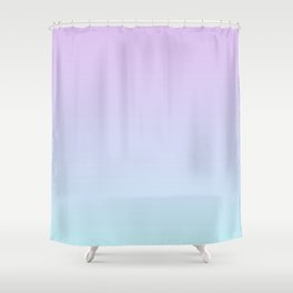 Pastel Ultra Violet Mint Gradient Shower Curtain