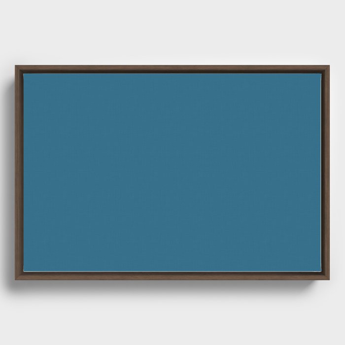 Surf Blue Framed Canvas