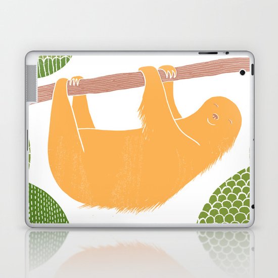 Sleepy Happy Sloth Laptop & iPad Skin